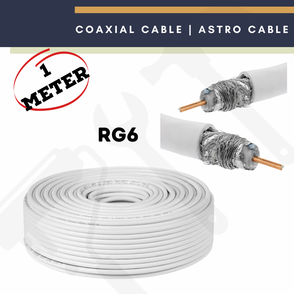 [Sell in Meter] RG-6 Coaxial Cable Antenna Cable | Astro Cable | Cable ...