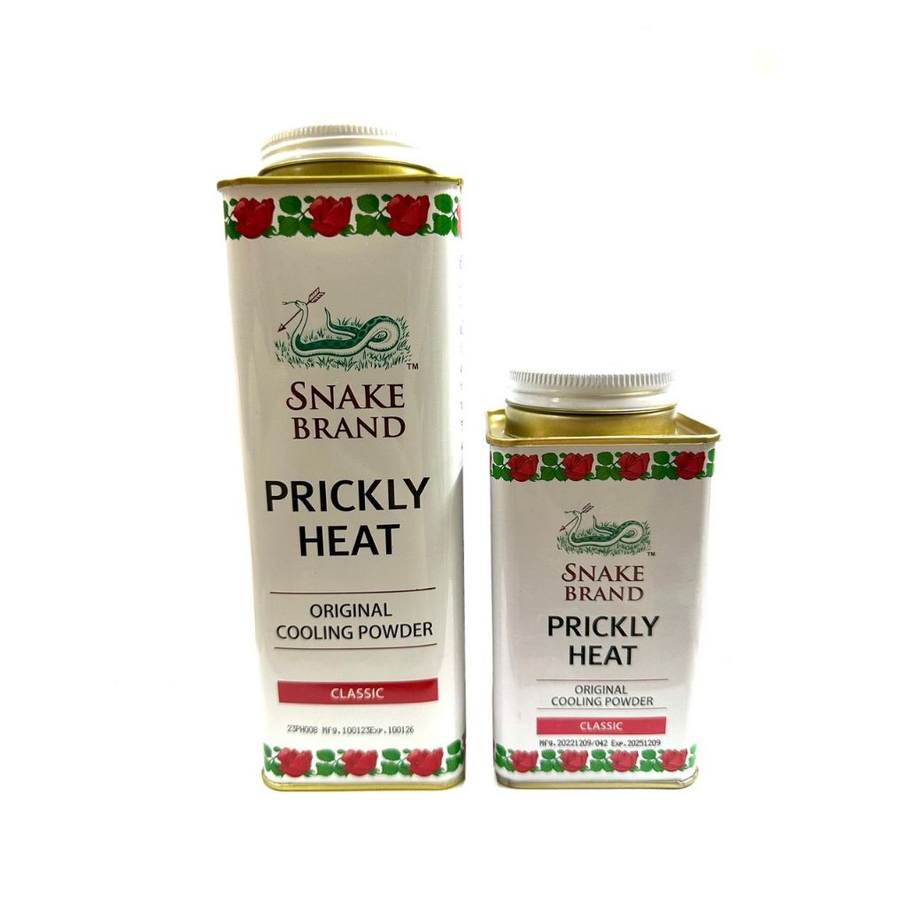 Snake Brand Prickly Heat Original Cooling Powder Classic / Bedak Sejuk ...
