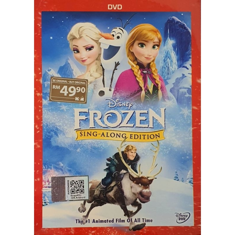 DVD MOVIE FROZEN SING ALONG EDITION ENGLISH MALAY VERSION