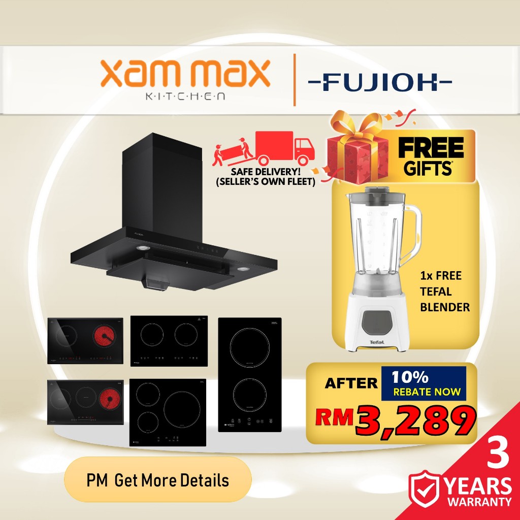 Fujioh FRHT2190 V Package / Chimney Cooker Hood / Induction Hob