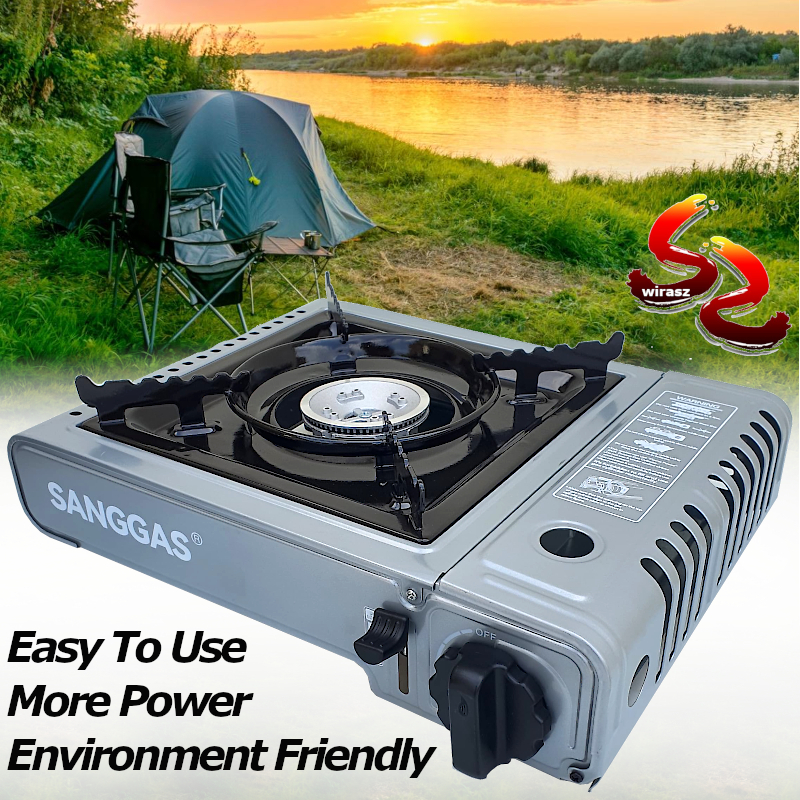SANGGAS Easy Carry Portable Gas Stove for Hotel Home stay AIRBNB