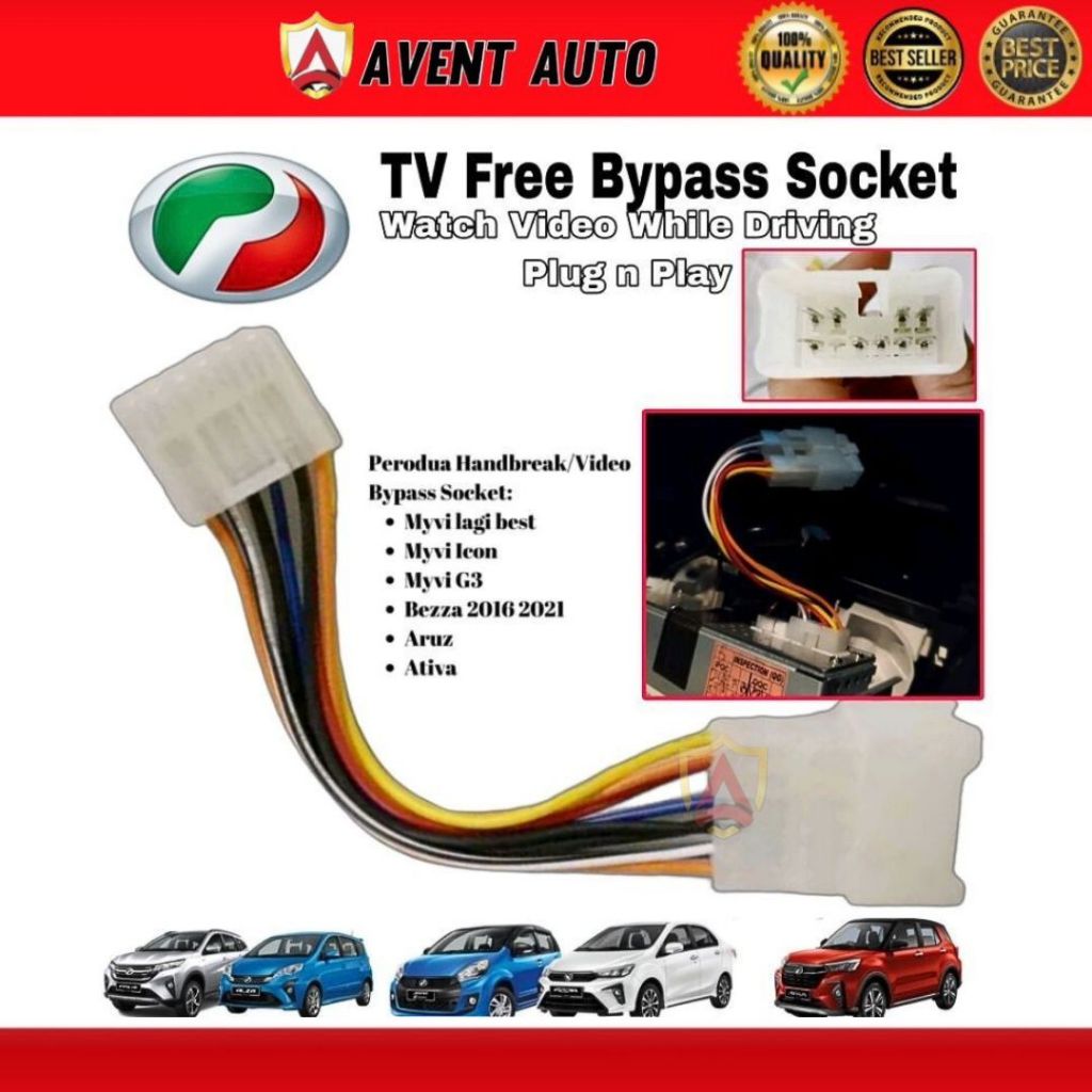 TV Free Socket Bypass Perodua Myvi axia aruz ativa Alza bezza best icon ...