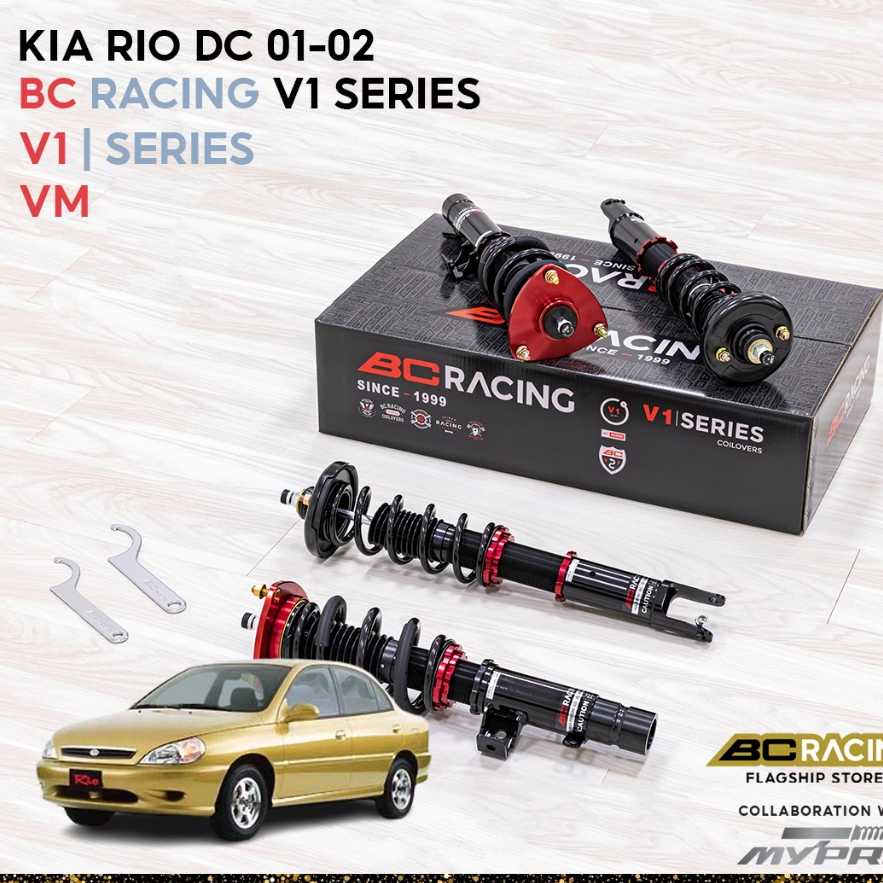 BC Racing V1 Series High Low Soft Hard Adjustable Absorber KIA RIO DC ...