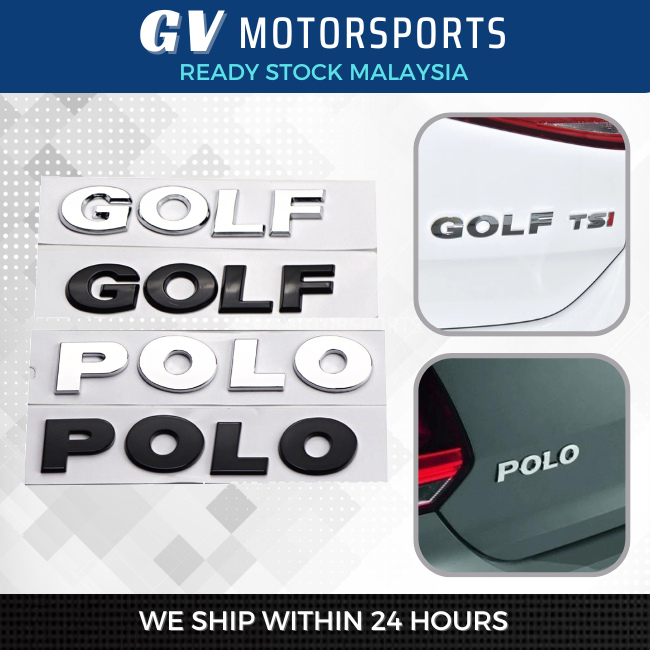 READY STOCK Volkswagen Golf Polo Passat Car Sticker Emblem High Quality ...