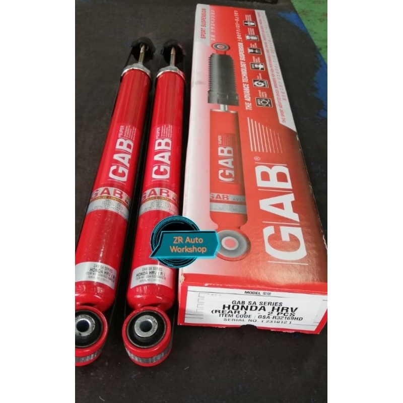 New GAB 100% original RED Heavy Duty Absorber Honda HRV front or rear ...