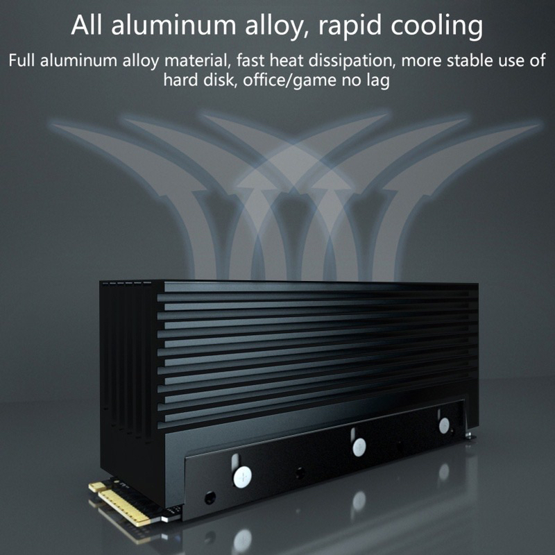 JEYI M.2 SSD Heatsink Desktop Computer Fast Cooling Thermal Pad Hard ...