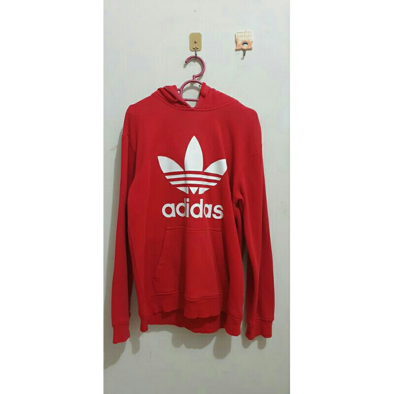 Sweater adidas merah sale