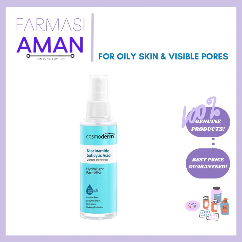Cosmoderm Niacinamide + Salicylic Acid HydraLight Face Mist 50ml