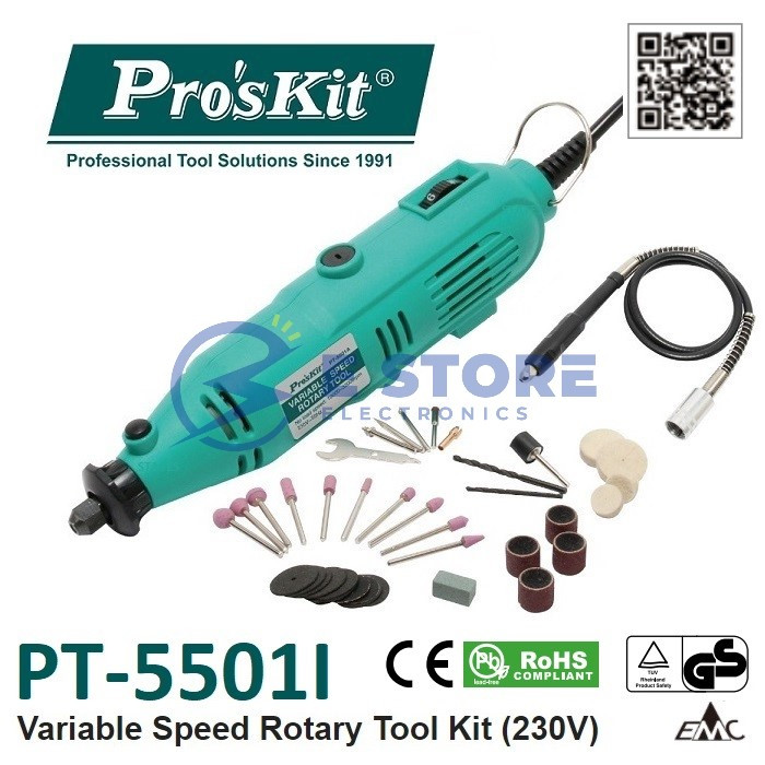 Eclipse Tools PT-5501A Pro´sKit Variable Speed Rotary Tool Kit by