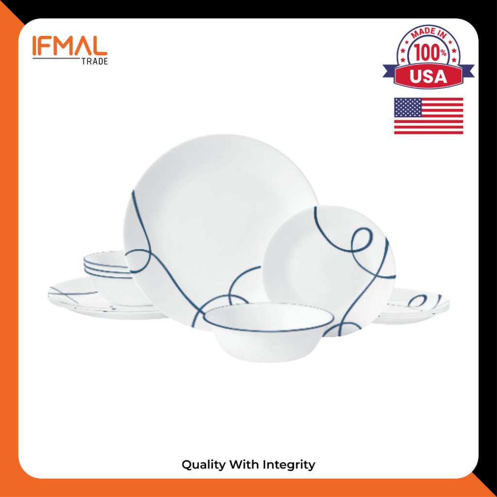 ( Ready Stock!! ) Corelle Signature Lia 12pc Dinnerware Set Dinner