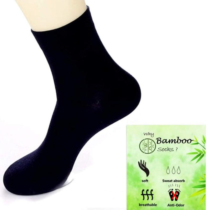 Anti BauDeodorant Socks 6 Pasang anti-bacterial Socks Bamboo Fibre ...