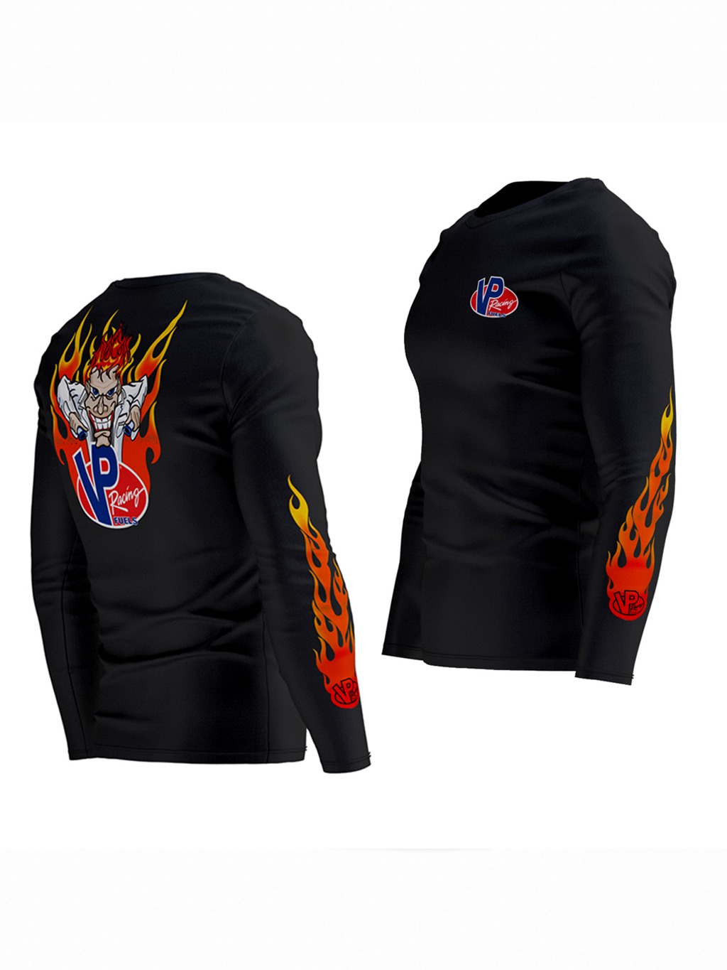 Baju VP Racing T Shirt Mad Fire Design Lengan Panjang 1Cotton Atau ...