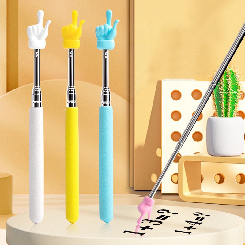 Finger Extendable Hand Pointer with multiple arms Classroom Telescopic ...