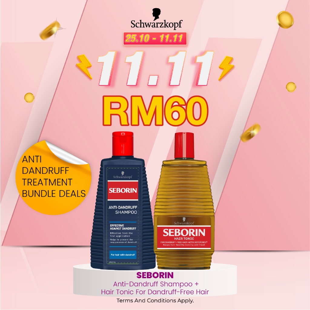 [Bundle Deal] Seborin AntiDandruff Shampoo + Seborin Hair Tonic For