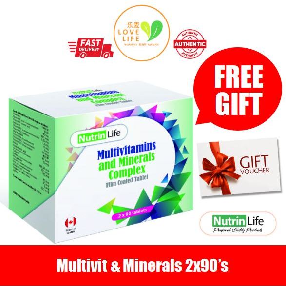 NutrinLife Nutrin Life Multivitamins and Minerals Complex (2 x 90's
