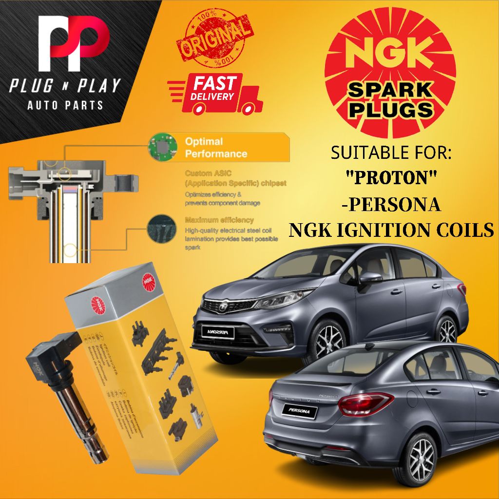 PROTON PERSONA ( 1 PCS ) NGK IGNITION COILS / PLUG COIL 100 ORIGINAL