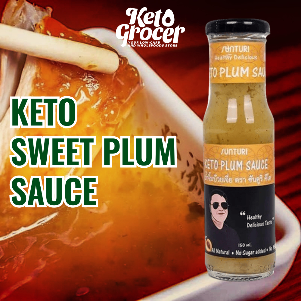 Keto Plum Sauce Sos Plum HALAL with Stevia, Erythritol, No Gluten Diabetic Friendly Seasoning