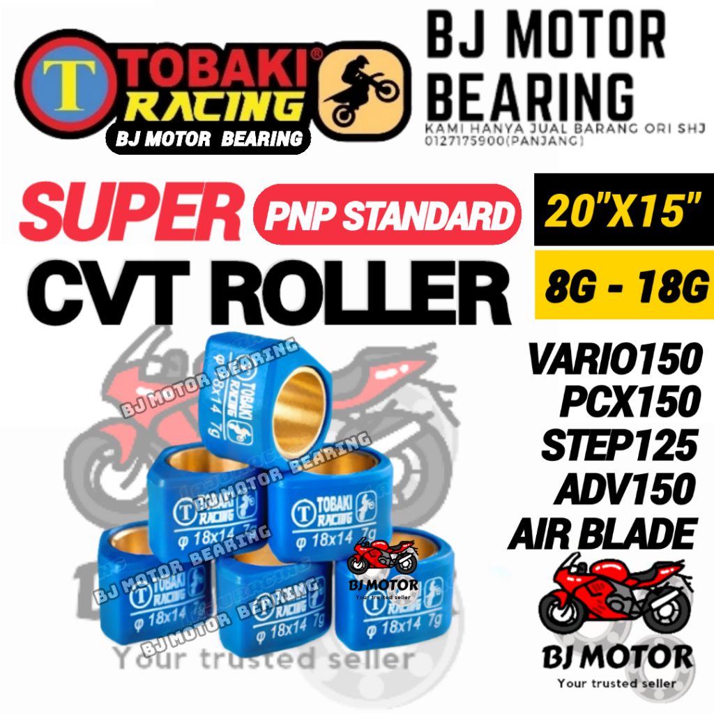 Performance TAIKOM Racing CVT Copper Roller Set For Vario150, Vario160 ...
