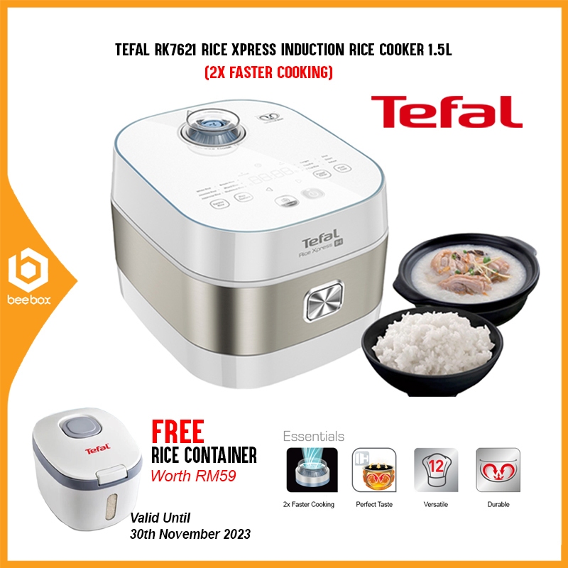 Tefal RK7621RICE XPRESS IH [Induction Heating] 8cups Rice Cooker 1.5L