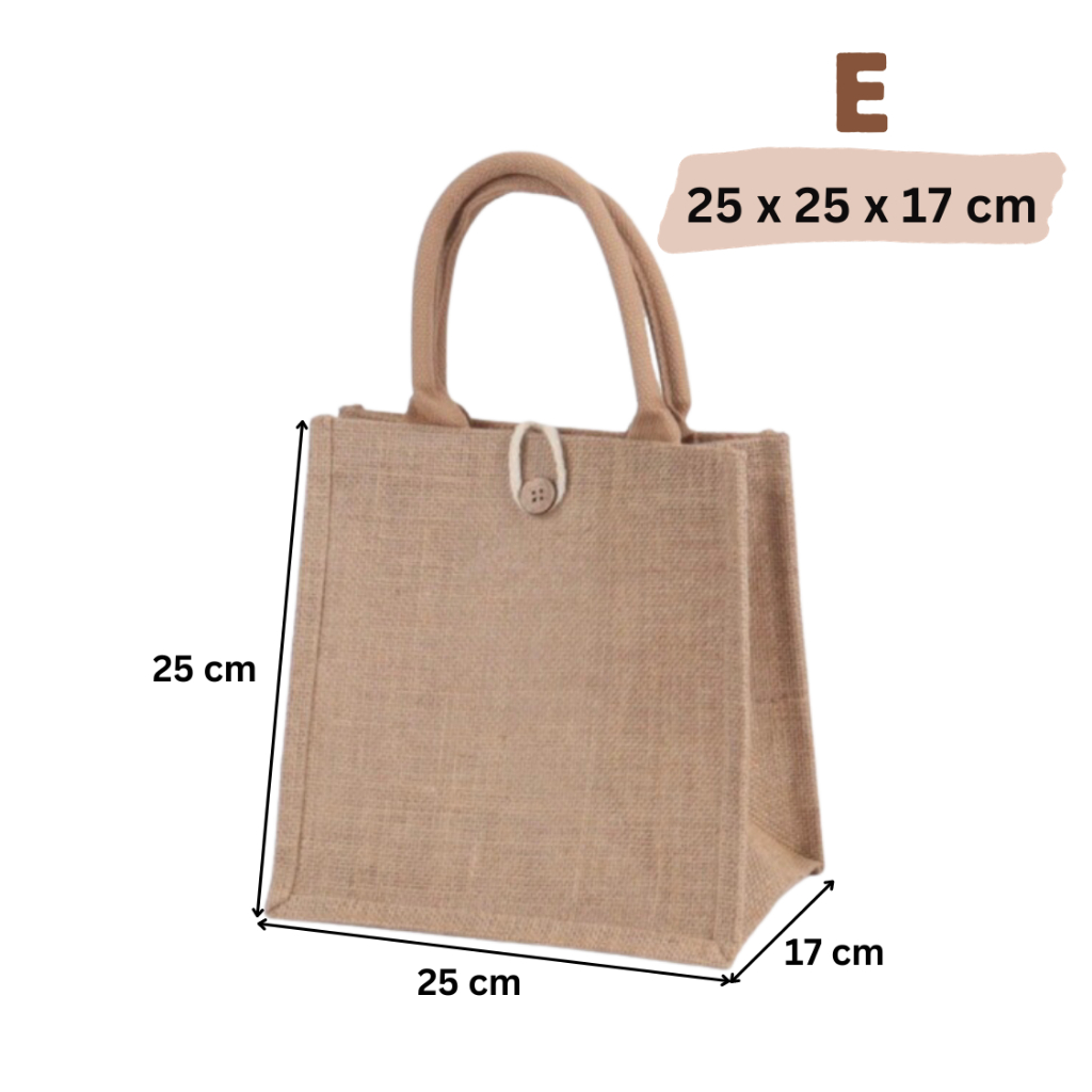 Burlap Tote Bags with Handle Jute Recycle Bag/Go Green Grocery Bag