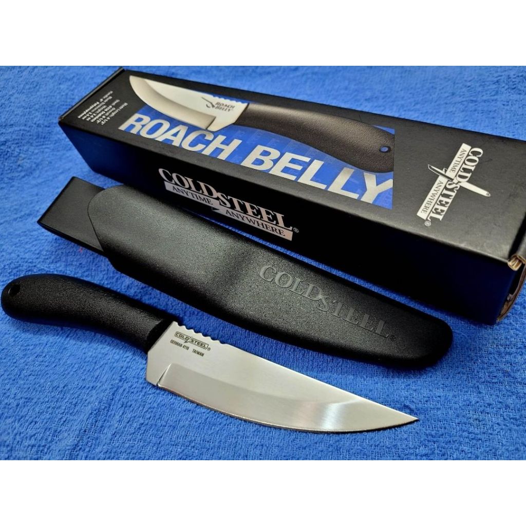 Made in Taiwan Cold Steel Roach Belly with SecureEx® Sheath (German