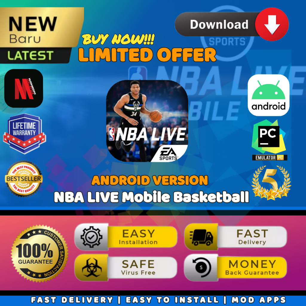 🔥Buy Time🔥 Free Gifts 1 & NBA LIVE Mobile Basketball