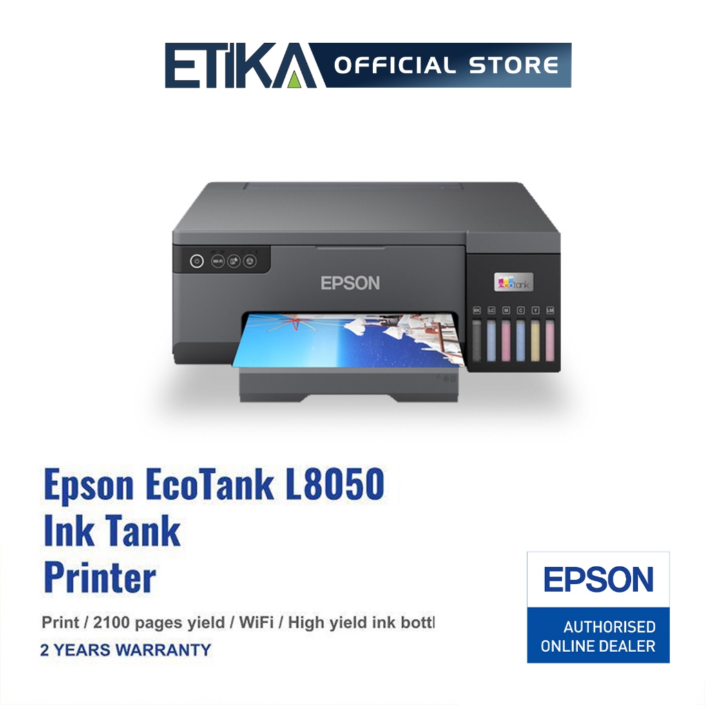 Epson EcoTank L8050 Ink Tank Printer | 6-Color | ID Card & CD Printing ...