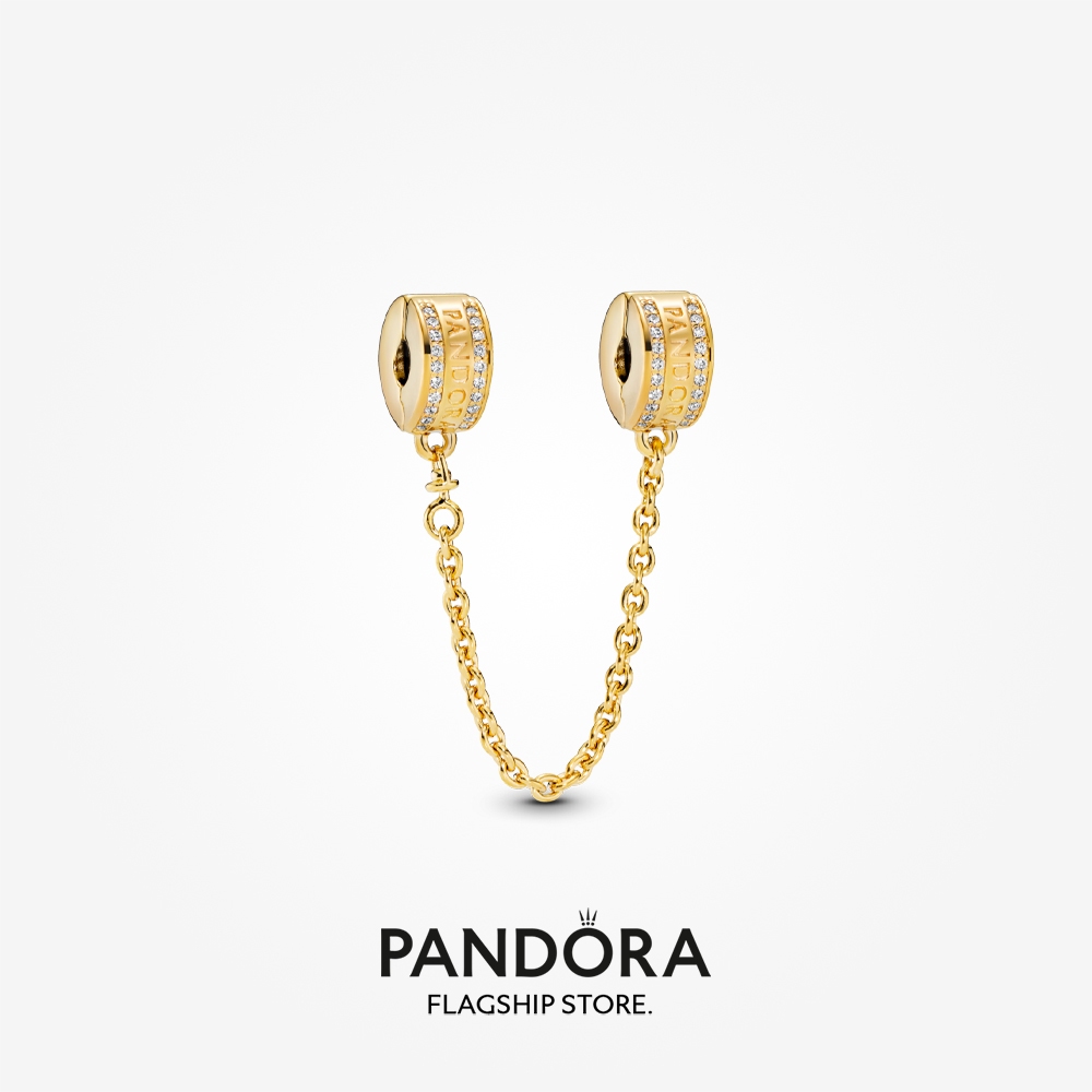 Pandora 14K Gold Plated Logo Safety Chain Shopee Malaysia