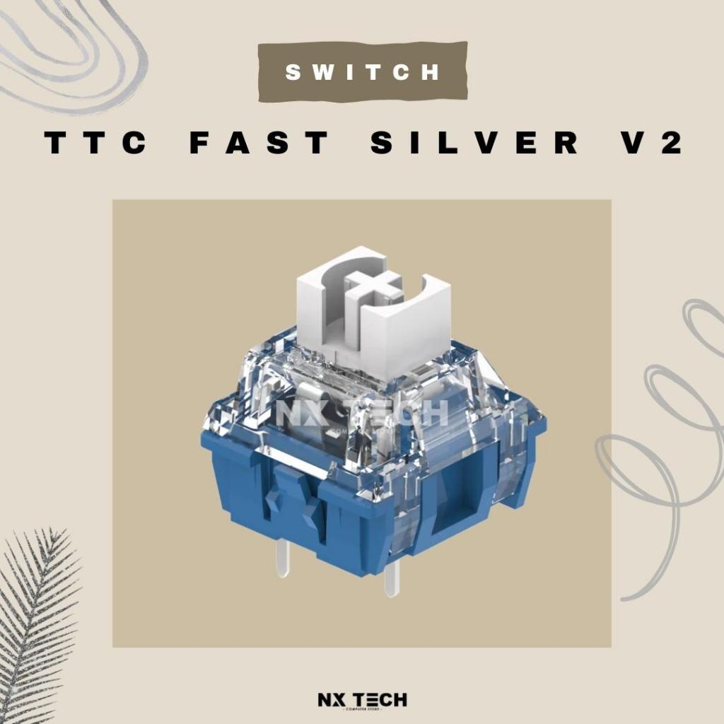 TTC Fast Silver v2 3 pin Linear Switch for mechanical keyboard | Shopee ...