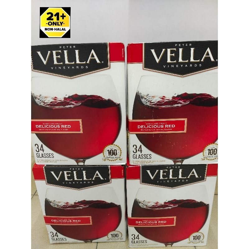 Peter Vella Delicious Red Wine 5L 💯 Original Ready Stock Shopee Malaysia