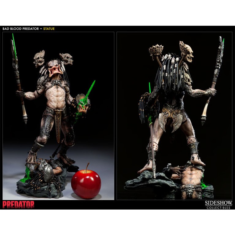 PREDATOR BAD BLOOD Statue by Sideshow Collectibles （back in box ...