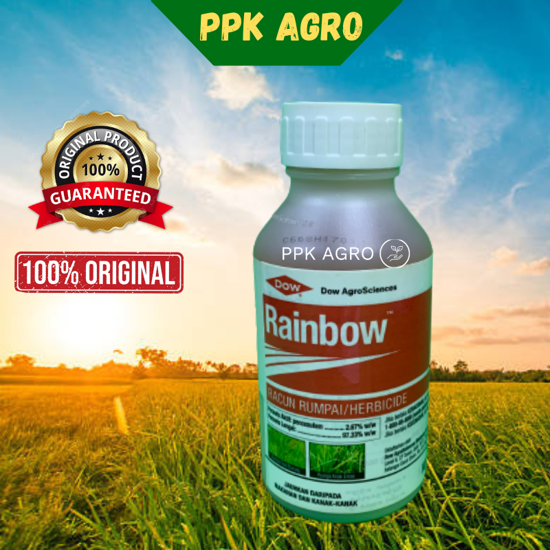 500ml Rainbow Dow Racun Padi Burung Penoxsulam Keladi Agas Racun