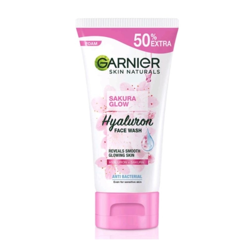 Garnier Sakura Glow Hyaluron Face Wash 150ml Shopee Malaysia