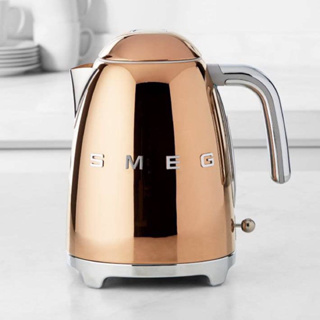 Smeg 50s Retro Style Design Aesthetic Electric Kettle, Rose Gold