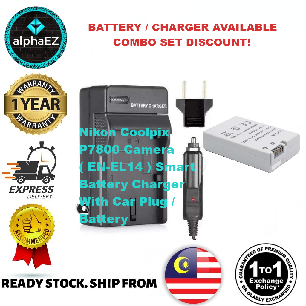 NIKON Coolpix P7800 Camera ( ENEL14 ) ENEL14 Smart Battery Charger