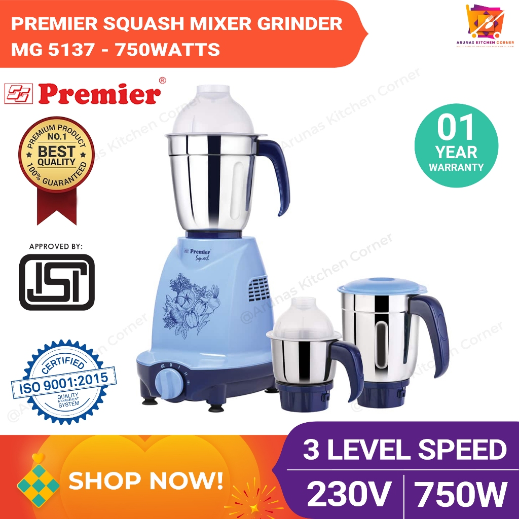 Premier Squash Mixer Grinder MG 5137 750 Watts - MG0031 | Shopee Malaysia