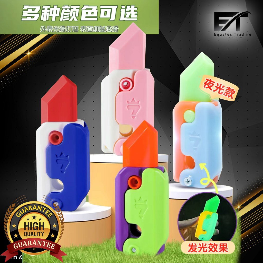 Local Stock 3d Mini Gravity Knife Toys Funny Finger Toys Decompression