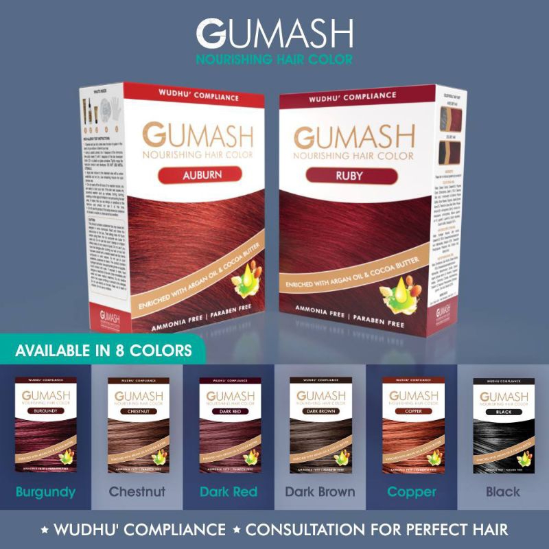 GUMASH HAIR COLOUR PEWARNA RAMBUT TUTUP UBAN SAH SOLAT | Shopee Malaysia