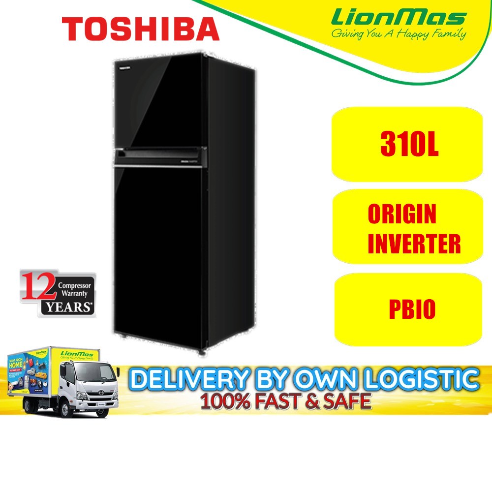 Toshiba Origin Inverter Refrigerator (310L) GRRT320WE PMY (UK