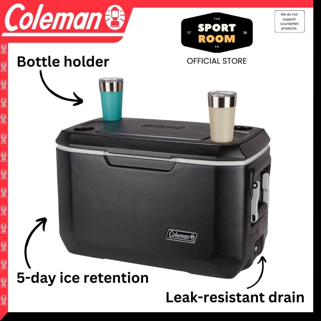 Coleman 70QT/66L Xtreme Cooler (Black) 5 days Made In USA Shopee