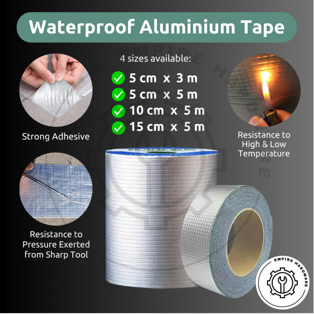 Waterproof Tape Anti Leakage Professional Aluminum Foil Adhesive Butyl ...