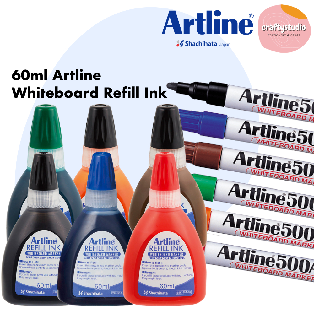 60ml Artline Whiteboard Marker Refill Ink, ESK50A Shopee Malaysia