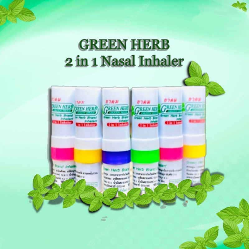 Green Herb 2in1 Nasal Inhaler Original Thailand | Shopee Malaysia