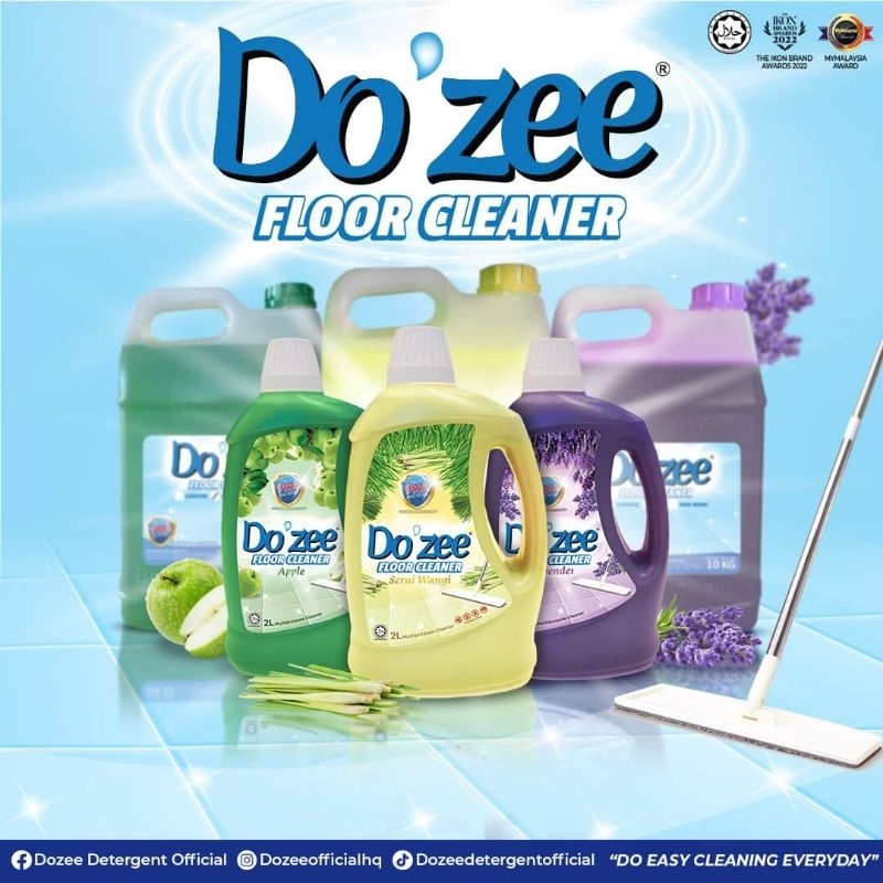 Dozee Floor Cleaner 500ML Appel ( Pencuci lantai) | Shopee Malaysia