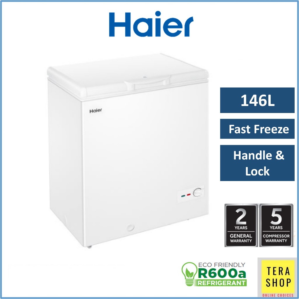 Haier BD188HMC 146L Chest Freezer Anti Bacterial Convertible Freezer Fridge Shopee Malaysia