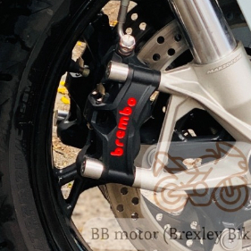 Brembo Stylema 100mm Black Left Right Set Kiri Kanan Hitam 100% ...