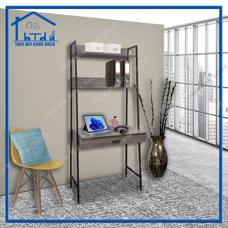[Twin Win Home] Metal Frame Book Shelf/2 Tier Multipurpose Storage Rack ...