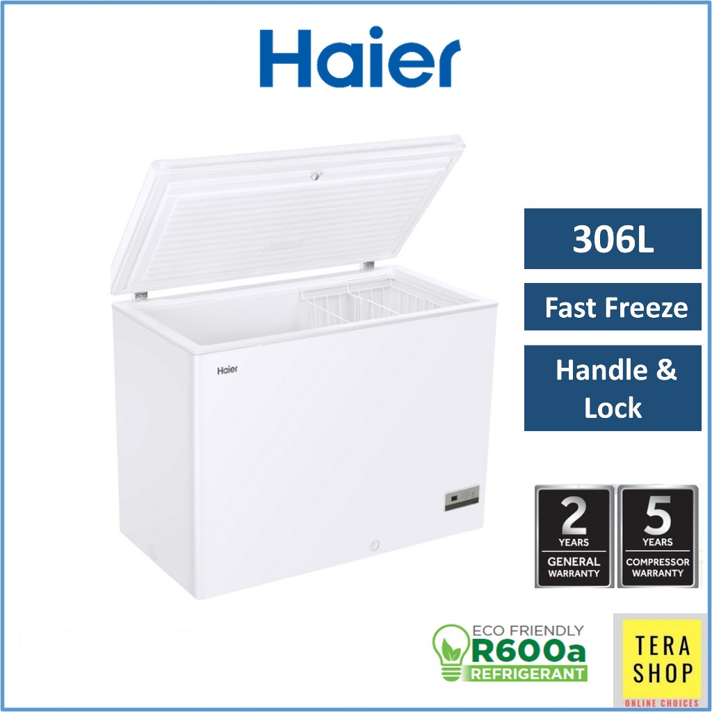 Haier BD318HEC 306L Chest Freezer Convertible Freezer Fridge Peti