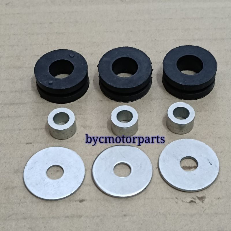 HONDA WAVE125 HANDLE LOWER RUBBER HANDLE SETTING DAMPER WITH BUSH HANDLE BUSH SET BYCMOTORPARTS