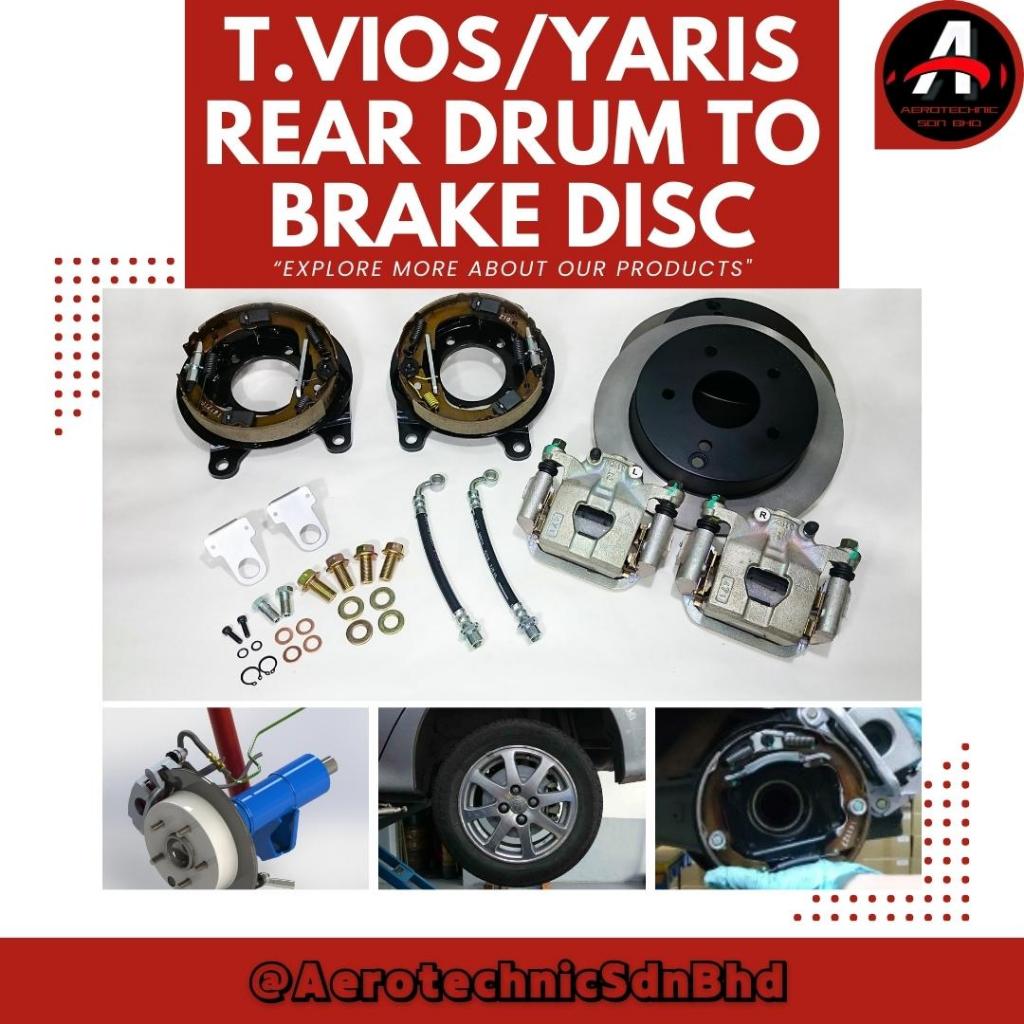 Toyota Vios/Yaris/Avanza NCP93/NCP150 Rear Drum To Disc Brake Kit ...